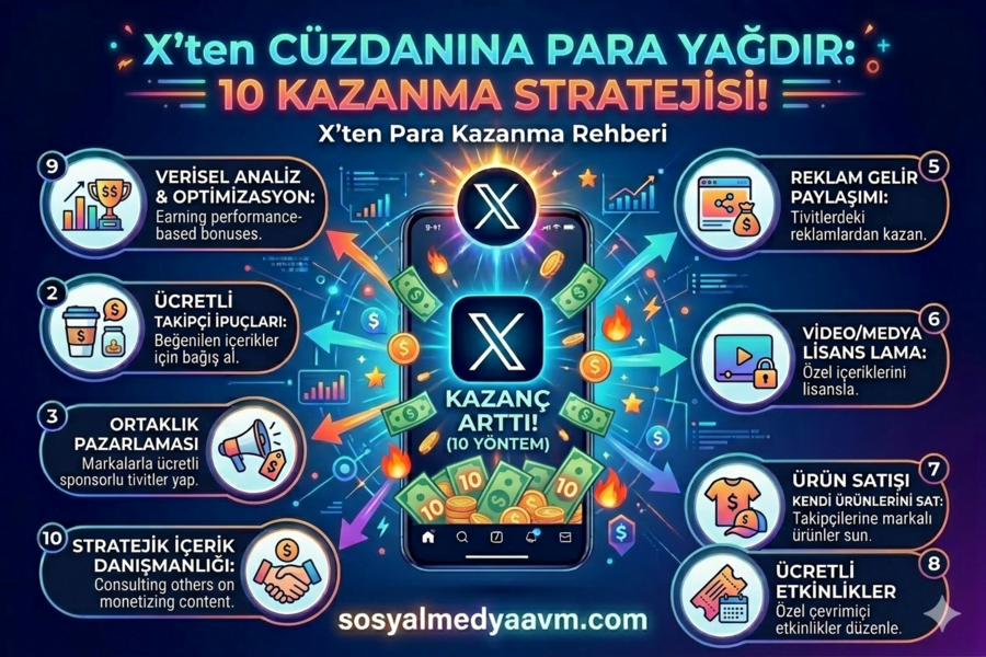 X’ten Para Kazanma Yolları